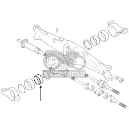 2016-ON113 Tulejka zawieszenia osi 115x125x44mm Case, 053956R1, 090000951,700538A1