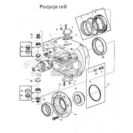 1016-ON44 Uszczelniacz piasty koła ,AL39467, 734309172,