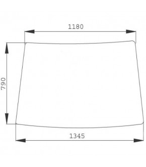 1020-KA62 Szyba przednia John Deere,L171336,