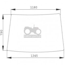 1020-KA62 Szyba przednia John Deere,L171336,