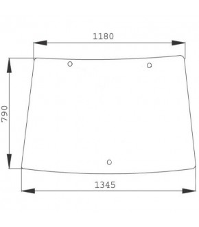 1020-KA63 Szyba przednia John Deere ,L78733