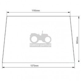 1020-KA64 Szyba przednia John Deere,R96187, R114807