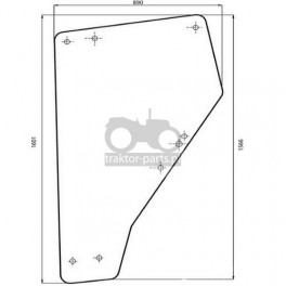 1020-KA65 Szyba drzwi P/L John Deere,6005023110, RT6005023110,